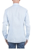 SBU 04902_24SS Camisa clásica de lino azul 05