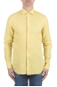 SBU 04905_24SS Camicia classica in lino gialla 01