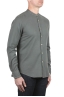 SBU 04909_24SS Classic mandarin collar green cotton shirt 02