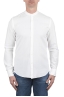 SBU 04910_24SS クラシックなマンダリンカラーの白い綿のシャツ 01