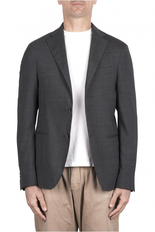 SBU 04923_24SS Grey stretch wool tailored jacket 01