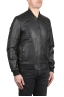 SBU 04952_24SS Black leather bomber jacket 02