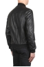 SBU 04952_24SS Black leather bomber jacket 04