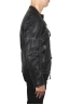 SBU 04954_24SS Padded black leather biker jacket 03