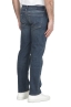 SBU 04962_24SS Teint pur indigo délavé à la pierre coton stretch jeans bleu 04