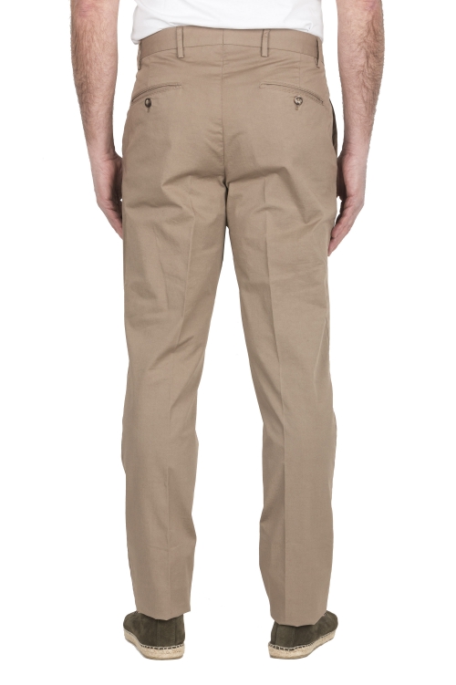 SBU 04978_24SS Classic chino pants in beige stretch cotton 01