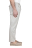 SBU 04984_24SS Pearl grey soft cotton blend pants with pinces 03