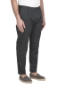 SBU 04985_24SS Grey soft cotton blend pants with pinces 02