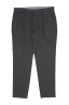 SBU 04985_24SS Pantalón gris de mezcla de algodón suave con pinzas 06