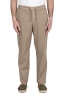 SBU 04988_24SS Comfort pants in beige stretch cotton 01