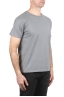 SBU 05011_24SS T-shirt girocollo aperto in cotone fiammato grigio 02