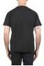 SBU 05012_24SS T-shirt girocollo aperto in cotone fiammato nero 05