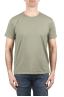 SBU 05015_24SS T-shirt girocollo aperto in cotone fiammato verde 01