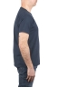 SBU 05016_24SS T-shirt girocollo aperto in cotone fiammato blu 03