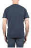 SBU 05016_24SS T-shirt girocollo aperto in cotone fiammato blu 05