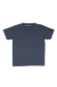 SBU 05016_24SS T-shirt girocollo aperto in cotone fiammato blu 06