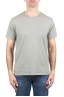 SBU 05018_24SS T-shirt girocollo aperto in cotone fiammato grigio 01