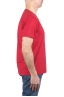 SBU 05019_24SS T-shirt girocollo aperto in cotone fiammato rosso 03