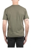SBU 05024_24SS Camiseta de algodón verde de cuello redondo y bolsillo de parche 05
