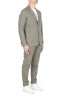SBU 05109_24SS Blazer et pantalon de costume sport en coton mélangé vert 02