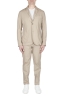 SBU 05117_24SS Beige cotton sport suit blazer and trouser 01