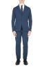 SBU 05120_24SS Blue cotton sport suit blazer and trouser 01