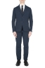 SBU 05124_24SS Navy blue cotton sport suit blazer and trouser 01