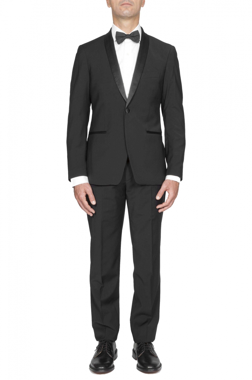SBU 01060 Two piece tuxedo suit 01