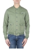SBU 01102 Stone washed green cotton bomber jacket 01