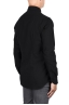 SBU 05785_AW Plain soft cotton black flannel shirt 04