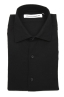 SBU 05785_AW Plain soft cotton black flannel shirt 06