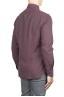 SBU 05789_AW Plain soft cotton bordeaux flannel shirt 04
