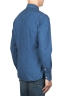 SBU 05791_AW Pure indigo dyed classic blue cotton denim shirt 04