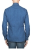 SBU 05791_AW Pure indigo dyed classic blue cotton denim shirt 05