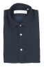 SBU 05792_AW Natural indigo dyed classic blue cotton denim shirt 06