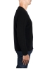 SBU 05971_AW Maglia girocollo in misto lana merino nera 03