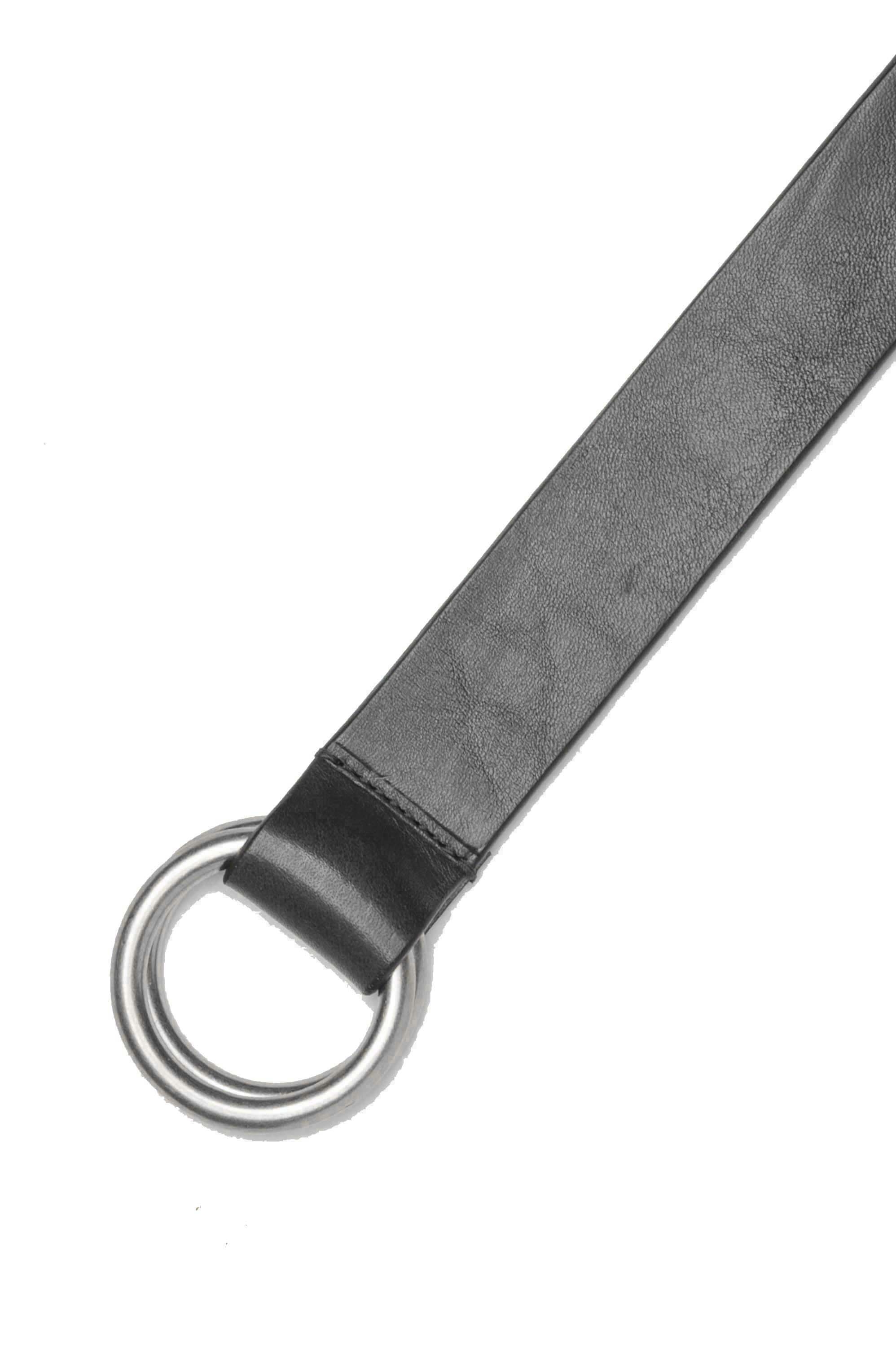 SBU Iconic black leather 1.2 inches belt 03