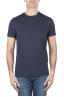 SBU 01163 Clásica camiseta de cuello redondo azul marino manga corta de algodón 01