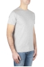 SBU 01164 Shirt classique gris col rond manches courtes en coton 02