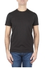 SBU 01165 Clásica camiseta de cuello redondo negra manga corta de algodón 01