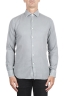 SBU 06132_SS Camicia in twill di cotone grigio perla 01