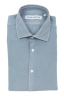 SBU 06143_SS Camicia in twill di cotone celeste 06