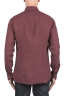 SBU 06150_SS Camicia classica in lino bordeaux 05