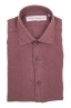 SBU 06150_SS Camicia classica in lino bordeaux 06
