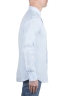 SBU 06151_SS Camicia classica in lino azzurra 03