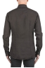 SBU 06157_SS Camicia classica in lino nera 05