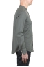 SBU 06158_SS Camicia con collo coreano in cotone verde 03