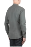 SBU 06158_SS Camicia con collo coreano in cotone verde 04