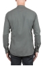 SBU 06158_SS Camicia con collo coreano in cotone verde 05