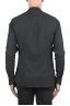 SBU 06161_SS Camicia con collo coreano in cotone nera 05